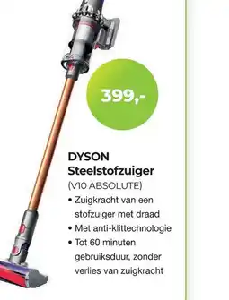 EP Beerepoot Dyson steelstofzuiger V10 ABSOLUTE aanbieding