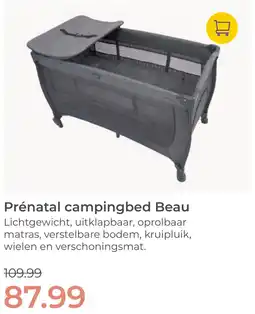 Prenatal Prénatal campingbed Beau aanbieding