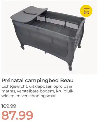 Prenatal Prénatal campingbed Beau aanbieding