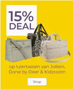 Prenatal Op luiertassen van jollein, done by deer & kidzroom aanbieding