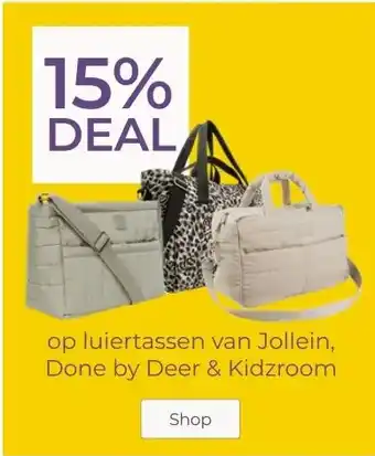 Prenatal Op luiertassen van jollein, done by deer & kidzroom aanbieding