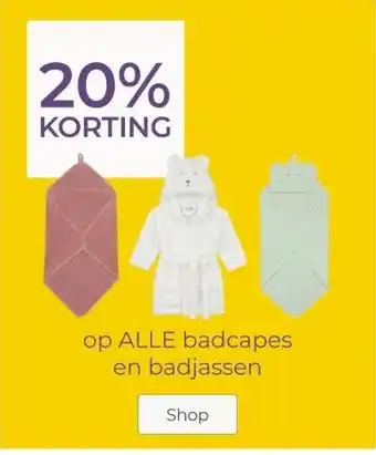 Prenatal op ALLE badcapes en badjassen aanbieding
