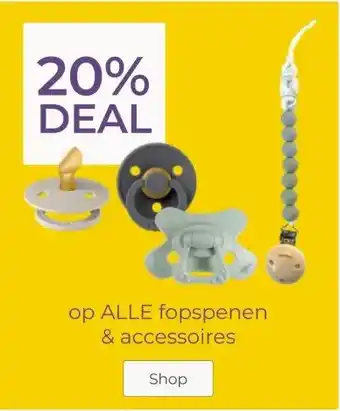 Prenatal op ALLE fopspenen & accessoires aanbieding