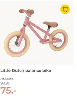 Prenatal Little Dutch balance bike aanbieding