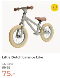 Prenatal Little Dutch balance bike aanbieding