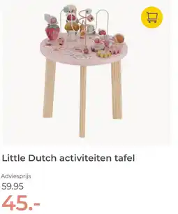 Prenatal Little Dutch activiteiten tafel aanbieding