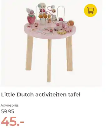 Prenatal Little Dutch activiteiten tafel aanbieding