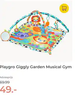 Prenatal Playgro Giggly Garden Musical Gym aanbieding