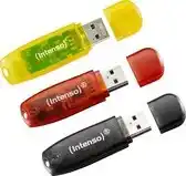 Conrad Intenso Rainbow Line USB-stick 32 GB Geel, Rood, Zwart 3502483 USB-A 2.0 aanbieding