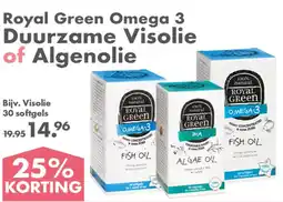 Gezond & Wel Royal Green Omega 3 Duurzame Visolie of Algenolie aanbieding