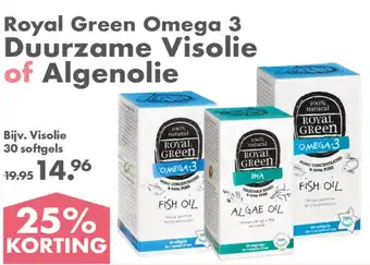 Gezond & Wel Royal Green Omega 3 Duurzame Visolie of Algenolie aanbieding