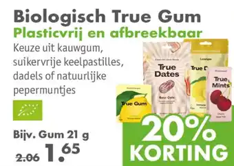 Gezond & Wel Biologisch True Gum aanbieding