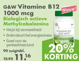 Gezond & Wel G&W Vitamine B12 1000 mcg aanbieding