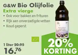 Gezond & Wel G&W Bio Olijfolie Extra vierge aanbieding