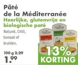 Gezond & Wel Pâté de la Méditerranée aanbieding