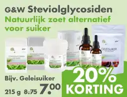 Gezond & Wel G&W Steviolglycosiden aanbieding