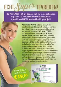 Gezond & Wel ALCACHOFA FORTE aanbieding