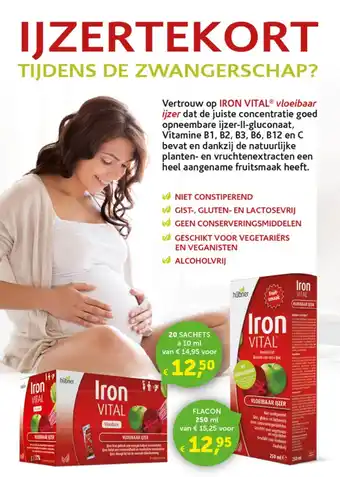 Gezond & Wel IRON VITAL vloeibaar ijzer aanbieding