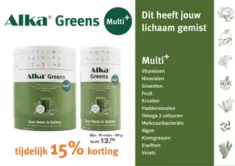 Gezond & Wel Alka Greens Multi + aanbieding