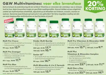 Gezond & Wel G&W Multivitamines aanbieding