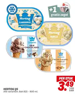 Dekamarkt Hertog ijs aanbieding