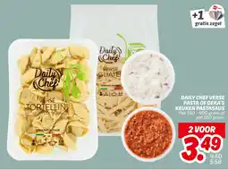 Dekamarkt Daily chef verse pasta of deka's keuken pastasaus aanbieding