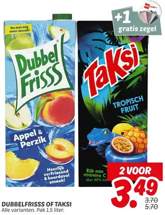 Dekamarkt Dubbelfrisss of taksi aanbieding