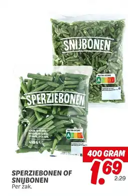 Dekamarkt Sperziebonen of snijbonen aanbieding