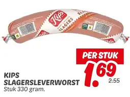 Dekamarkt Kips slagersleverworst aanbieding
