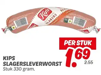 Dekamarkt Kips slagersleverworst aanbieding