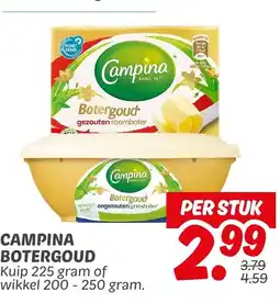 Dekamarkt Campina botergoud aanbieding