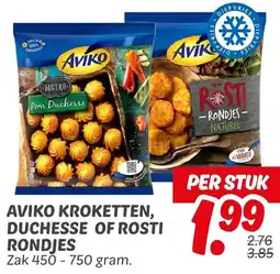 Dekamarkt Aviko kroketten, duchesse of rosti rondjes aanbieding