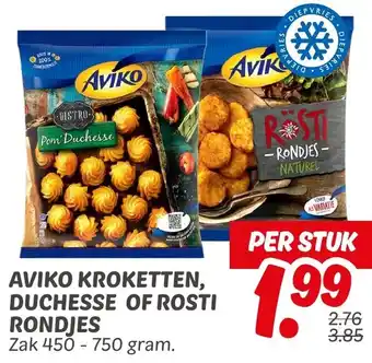 Dekamarkt Aviko kroketten, duchesse of rosti rondjes aanbieding