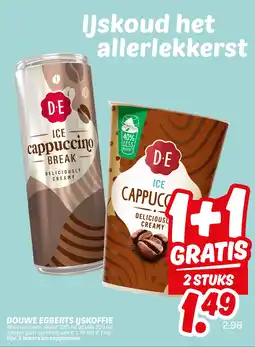 Dekamarkt Douwe egberts ijskoffie aanbieding