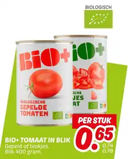 Dekamarkt Bio+tomaat in blik aanbieding