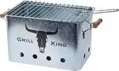 Bol.com MikaMax - Grill King Houtskool BBQ - RVS - Inclusief Verwijderbare aslade & Inklapbare handvaten aanbieding