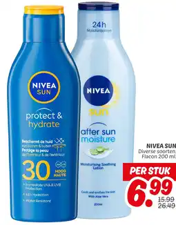 Dekamarkt Nivea sun aanbieding