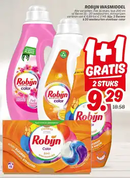 Dekamarkt Robijn wasmiddel aanbieding