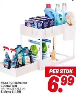 Dekamarkt Nexxt opbergrek gootsteen aanbieding