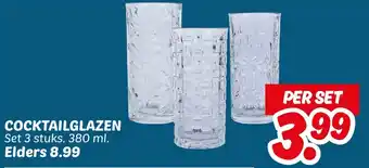 Dekamarkt Cocktailglazen aanbieding