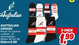 Dekamarkt Australian sokken aanbieding