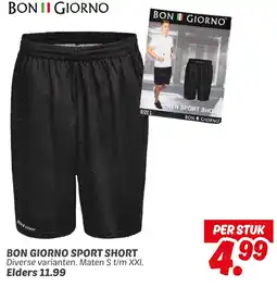 Dekamarkt Bon giorno sport short aanbieding