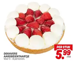 Dekamarkt Dekavers aardbeientaartje aanbieding