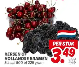 Dekamarkt Kersen of hollandse bramen aanbieding
