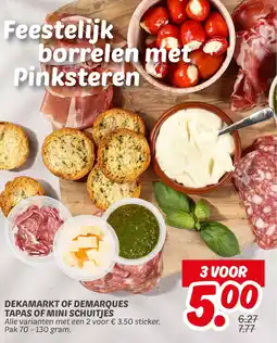 Dekamarkt Dekamarkt of demarques tapas of mini schuitjes aanbieding