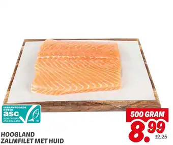 Dekamarkt Hoogland zalmfilet met huid aanbieding