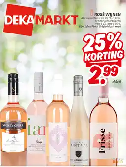 Dekamarkt Rosé wijnen aanbieding