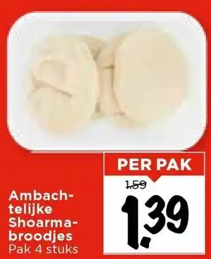 Vomar Voordeelmarkt Ambach telijke Shoarma broodjes aanbieding