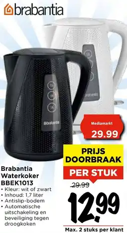 Vomar Voordeelmarkt Brabantia Waterkoker BBEK1013 aanbieding