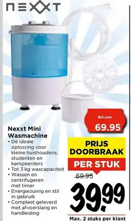Vomar Voordeelmarkt Nexxt Mini Wasmachine aanbieding